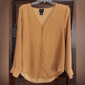 Long Sleeve Button-down Blouse (size M)